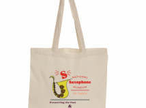 National Saxophone Museum Cotton Tote Bag